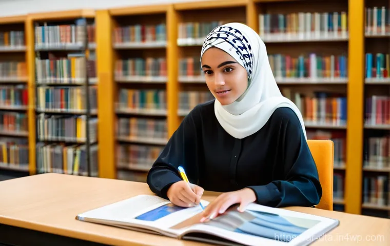오픈 데이터의 비즈니스 기회 - **Prompt 1: Empowering Education Through Data**
    "A bright, focused young woman, in her early twe...